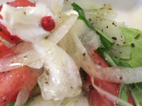 ピンクペッパーでかわいいサラダ レシピ 作り方 By りぽひめ 楽天レシピ